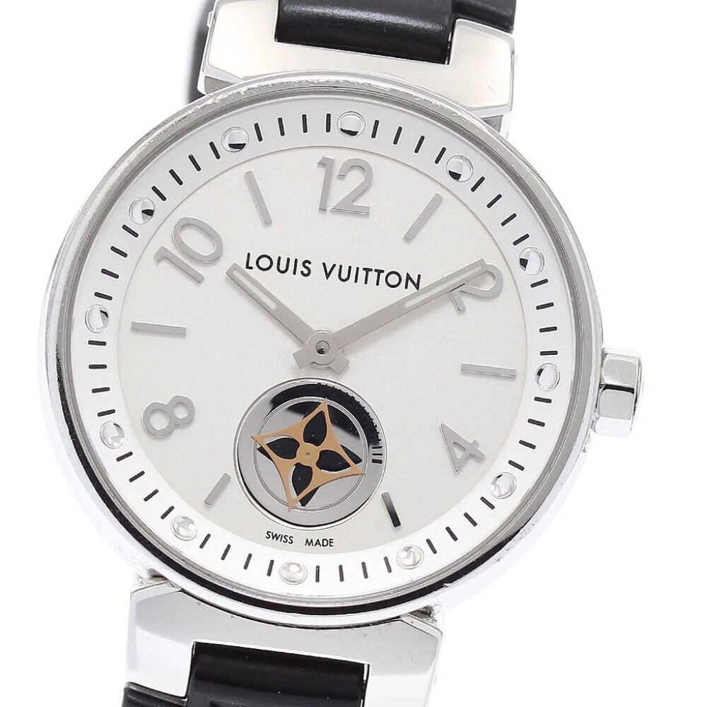 LOUIS VUITTON Tambour Moon Star Q8J10 Silver Dial Quartz Ladies Watch - Picture 11 of 12